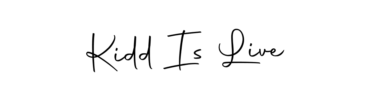 Similarly Autography-DOLnW is the best handwritten signature design. Signature creator online .You can use it as an online autograph creator for name Kidd Is Live. Kidd Is Live signature style 10 images and pictures png