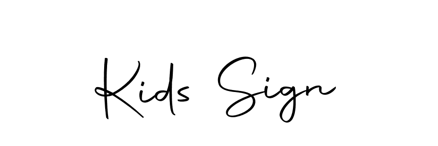 Make a beautiful signature design for name Kids Sign. With this signature (Autography-DOLnW) style, you can create a handwritten signature for free. Kids Sign signature style 10 images and pictures png