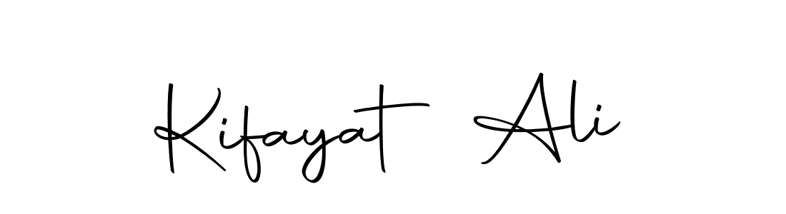 Use a signature maker to create a handwritten signature online. With this signature software, you can design (Autography-DOLnW) your own signature for name Kifayat Ali. Kifayat Ali signature style 10 images and pictures png