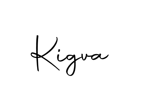 How to make Kigva signature? Autography-DOLnW is a professional autograph style. Create handwritten signature for Kigva name. Kigva signature style 10 images and pictures png