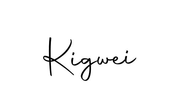 Design your own signature with our free online signature maker. With this signature software, you can create a handwritten (Autography-DOLnW) signature for name Kigwei. Kigwei signature style 10 images and pictures png