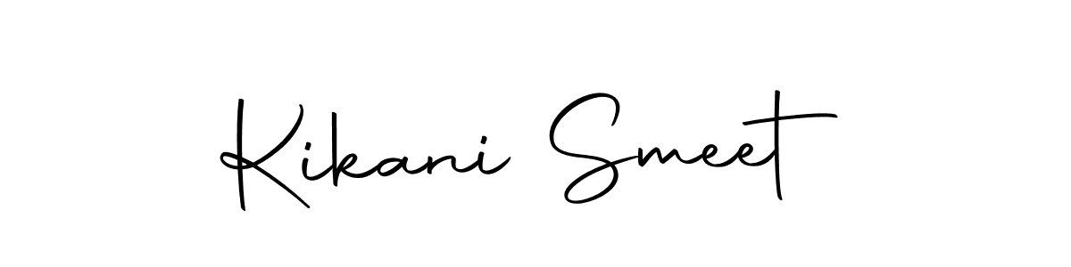 How to make Kikani Smeet signature? Autography-DOLnW is a professional autograph style. Create handwritten signature for Kikani Smeet name. Kikani Smeet signature style 10 images and pictures png