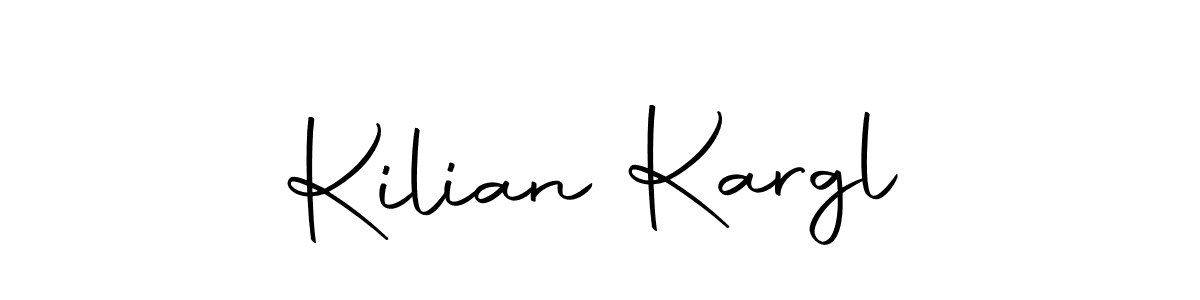 How to make Kilian Kargl name signature. Use Autography-DOLnW style for creating short signs online. This is the latest handwritten sign. Kilian Kargl signature style 10 images and pictures png