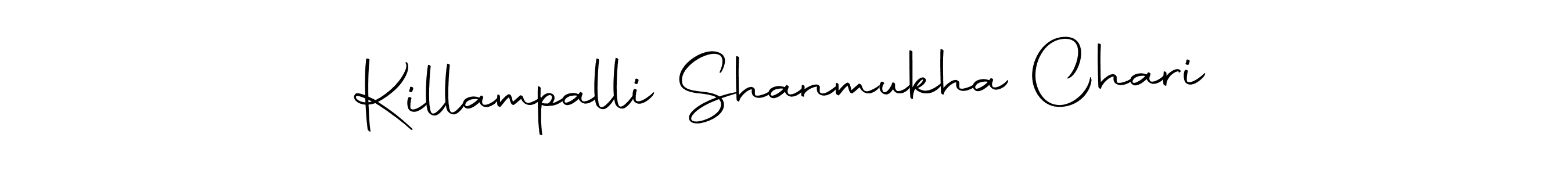 Use a signature maker to create a handwritten signature online. With this signature software, you can design (Autography-DOLnW) your own signature for name Killampalli Shanmukha Chari. Killampalli Shanmukha Chari signature style 10 images and pictures png