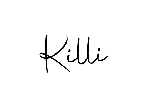 You should practise on your own different ways (Autography-DOLnW) to write your name (Killi) in signature. don't let someone else do it for you. Killi signature style 10 images and pictures png
