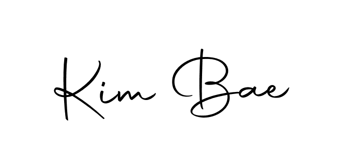 You should practise on your own different ways (Autography-DOLnW) to write your name (Kim Bae) in signature. don't let someone else do it for you. Kim Bae signature style 10 images and pictures png