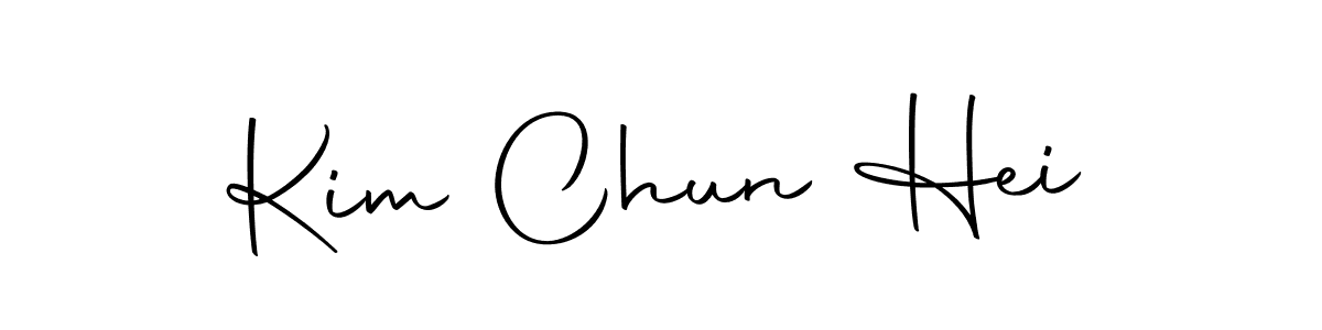 You can use this online signature creator to create a handwritten signature for the name Kim Chun Hei. This is the best online autograph maker. Kim Chun Hei signature style 10 images and pictures png