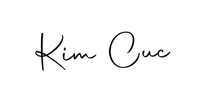 Create a beautiful signature design for name Kim Cuc. With this signature (Autography-DOLnW) fonts, you can make a handwritten signature for free. Kim Cuc signature style 10 images and pictures png