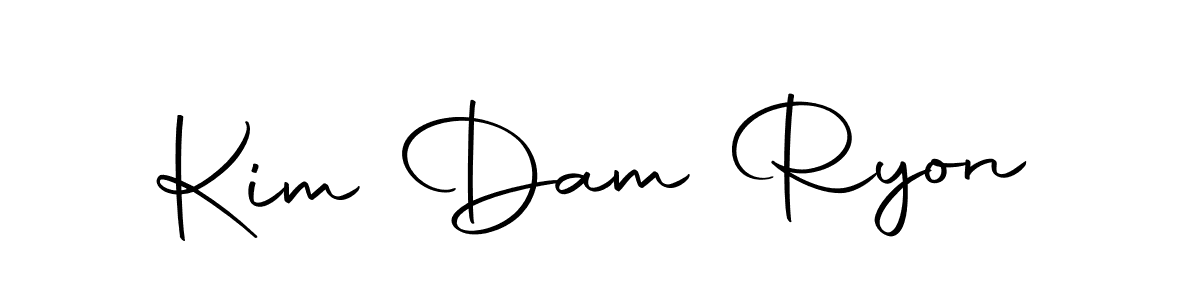 Make a short Kim Dam Ryon signature style. Manage your documents anywhere anytime using Autography-DOLnW. Create and add eSignatures, submit forms, share and send files easily. Kim Dam Ryon signature style 10 images and pictures png