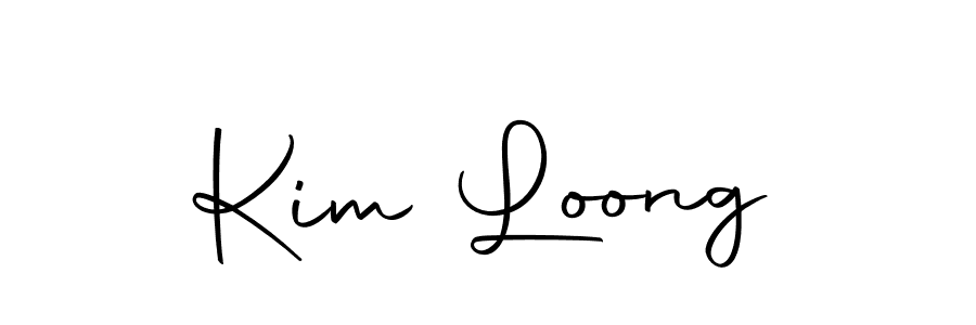 Use a signature maker to create a handwritten signature online. With this signature software, you can design (Autography-DOLnW) your own signature for name Kim Loong. Kim Loong signature style 10 images and pictures png