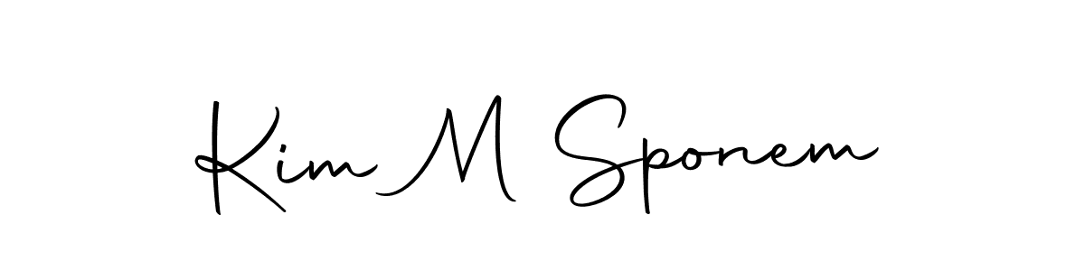 Once you've used our free online signature maker to create your best signature Autography-DOLnW style, it's time to enjoy all of the benefits that Kim M Sponem name signing documents. Kim M Sponem signature style 10 images and pictures png