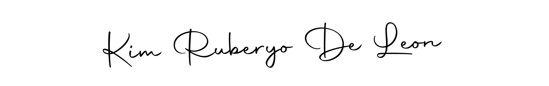 Also we have Kim Ruberyo De Leon name is the best signature style. Create professional handwritten signature collection using Autography-DOLnW autograph style. Kim Ruberyo De Leon signature style 10 images and pictures png