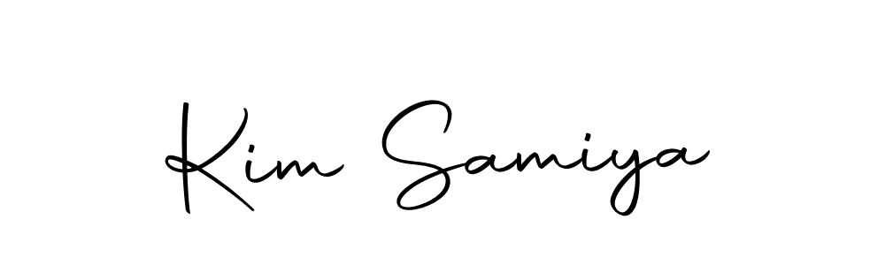 Use a signature maker to create a handwritten signature online. With this signature software, you can design (Autography-DOLnW) your own signature for name Kim Samiya. Kim Samiya signature style 10 images and pictures png