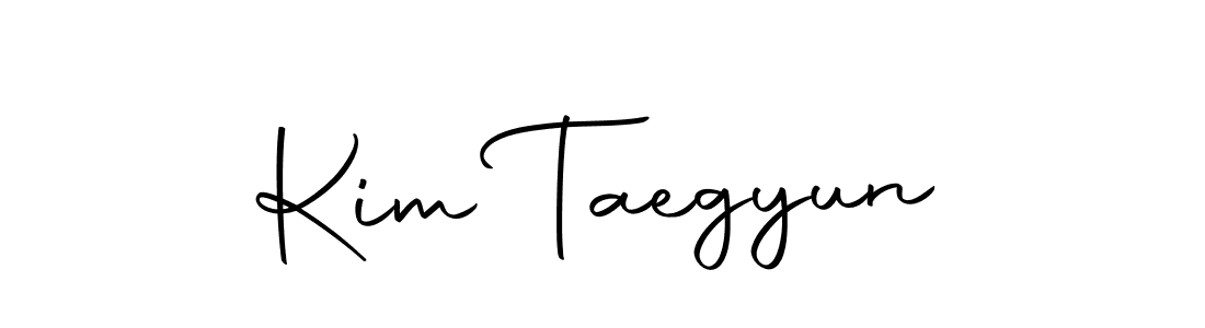 Create a beautiful signature design for name Kim Taegyun. With this signature (Autography-DOLnW) fonts, you can make a handwritten signature for free. Kim Taegyun signature style 10 images and pictures png