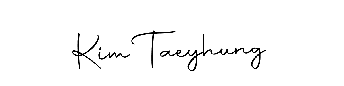 Design your own signature with our free online signature maker. With this signature software, you can create a handwritten (Autography-DOLnW) signature for name Kim Taeyhung. Kim Taeyhung signature style 10 images and pictures png