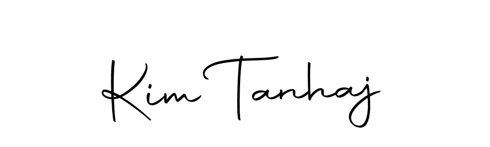 You should practise on your own different ways (Autography-DOLnW) to write your name (Kim Tanhaj) in signature. don't let someone else do it for you. Kim Tanhaj signature style 10 images and pictures png