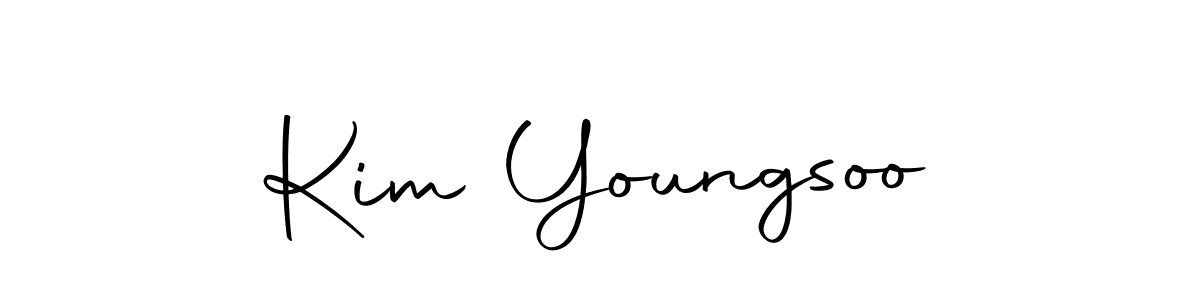 Create a beautiful signature design for name Kim Youngsoo. With this signature (Autography-DOLnW) fonts, you can make a handwritten signature for free. Kim Youngsoo signature style 10 images and pictures png