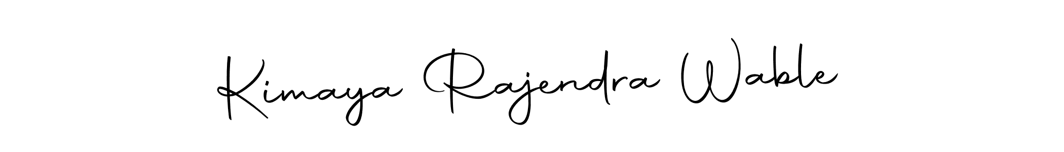 The best way (Autography-DOLnW) to make a short signature is to pick only two or three words in your name. The name Kimaya Rajendra Wable include a total of six letters. For converting this name. Kimaya Rajendra Wable signature style 10 images and pictures png