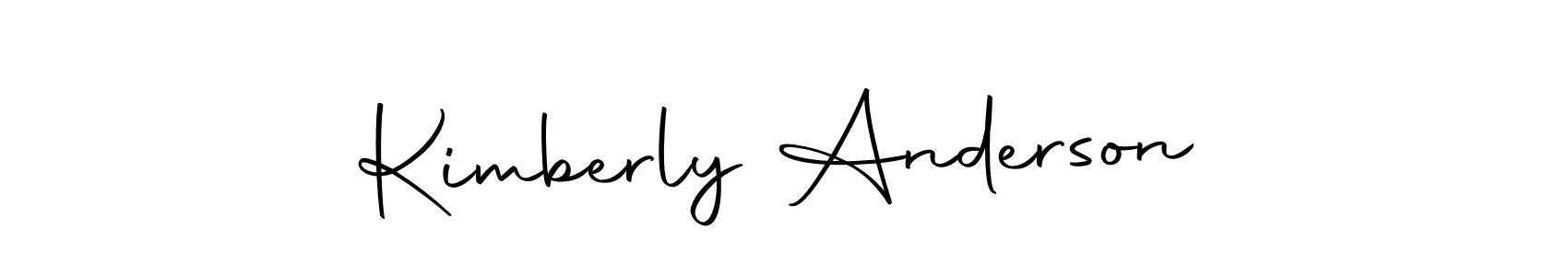 Create a beautiful signature design for name Kimberly Anderson. With this signature (Autography-DOLnW) fonts, you can make a handwritten signature for free. Kimberly Anderson signature style 10 images and pictures png