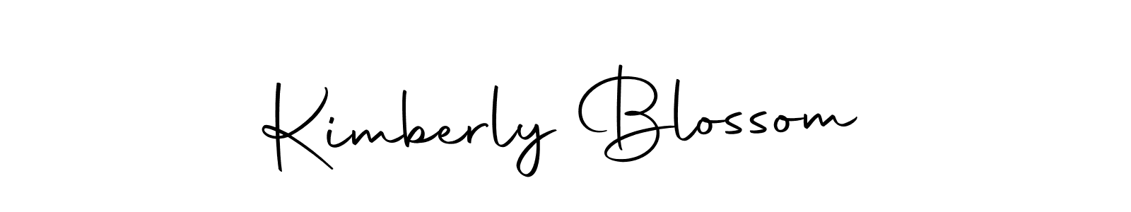 Create a beautiful signature design for name Kimberly Blossom. With this signature (Autography-DOLnW) fonts, you can make a handwritten signature for free. Kimberly Blossom signature style 10 images and pictures png