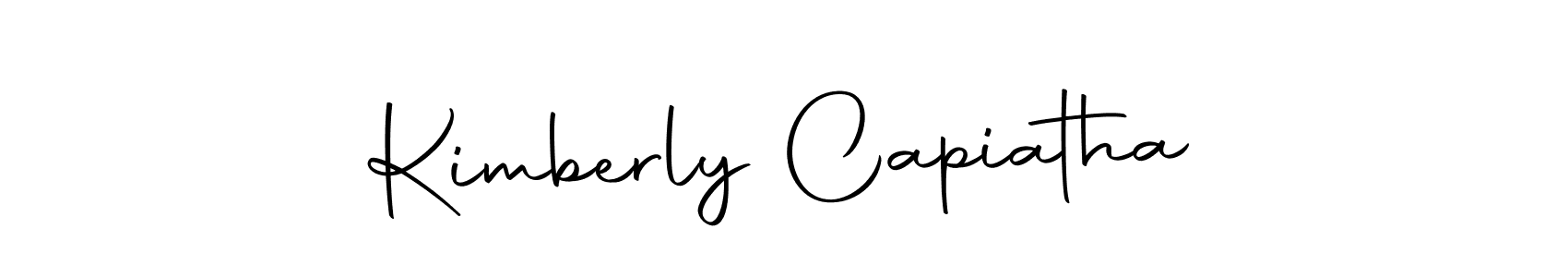 Make a beautiful signature design for name Kimberly Capiatha. With this signature (Autography-DOLnW) style, you can create a handwritten signature for free. Kimberly Capiatha signature style 10 images and pictures png