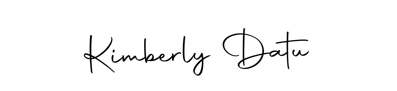 How to make Kimberly Datu signature? Autography-DOLnW is a professional autograph style. Create handwritten signature for Kimberly Datu name. Kimberly Datu signature style 10 images and pictures png