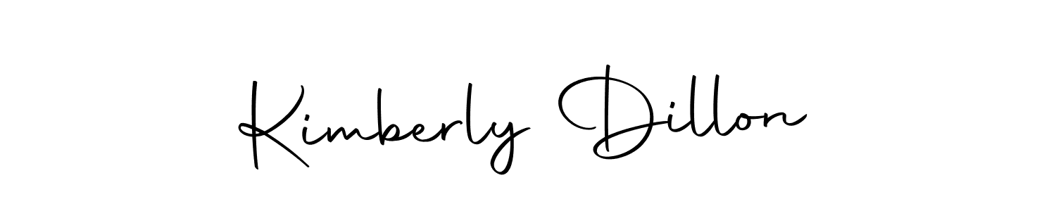 How to make Kimberly Dillon name signature. Use Autography-DOLnW style for creating short signs online. This is the latest handwritten sign. Kimberly Dillon signature style 10 images and pictures png