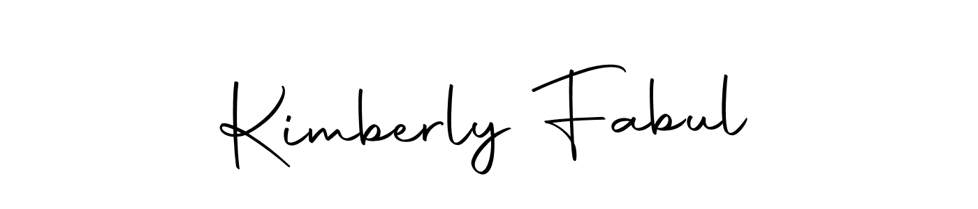 Kimberly Fabul stylish signature style. Best Handwritten Sign (Autography-DOLnW) for my name. Handwritten Signature Collection Ideas for my name Kimberly Fabul. Kimberly Fabul signature style 10 images and pictures png