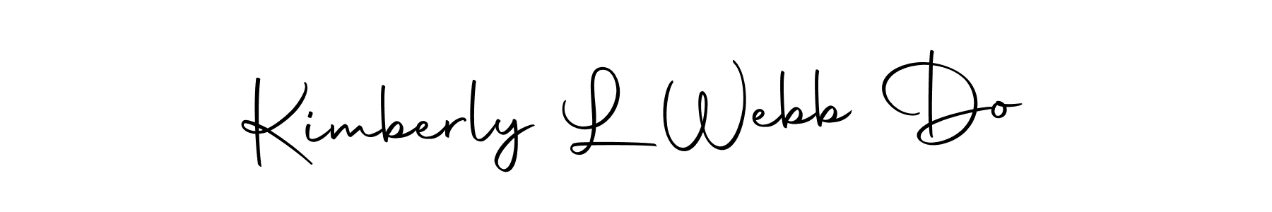 Make a short Kimberly L Webb Do signature style. Manage your documents anywhere anytime using Autography-DOLnW. Create and add eSignatures, submit forms, share and send files easily. Kimberly L Webb Do signature style 10 images and pictures png