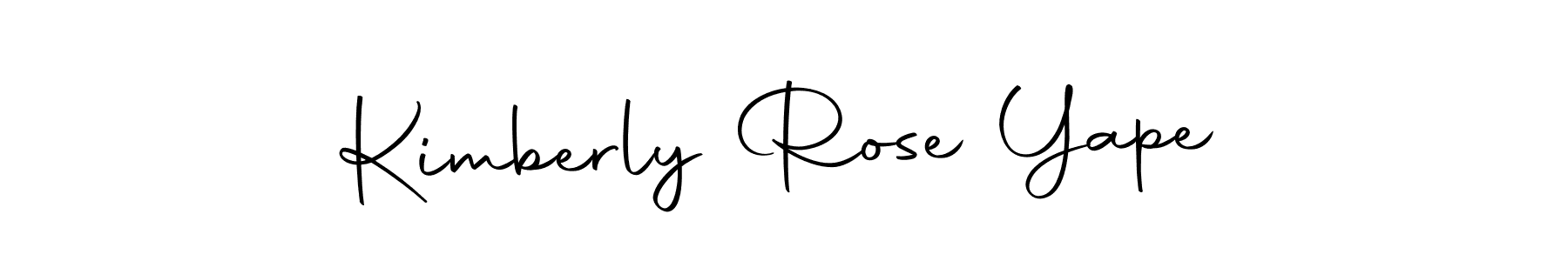 Similarly Autography-DOLnW is the best handwritten signature design. Signature creator online .You can use it as an online autograph creator for name Kimberly Rose Yape. Kimberly Rose Yape signature style 10 images and pictures png