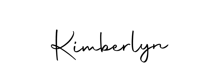 How to make Kimberlyn name signature. Use Autography-DOLnW style for creating short signs online. This is the latest handwritten sign. Kimberlyn signature style 10 images and pictures png
