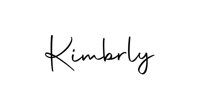 Create a beautiful signature design for name Kimbrly. With this signature (Autography-DOLnW) fonts, you can make a handwritten signature for free. Kimbrly signature style 10 images and pictures png