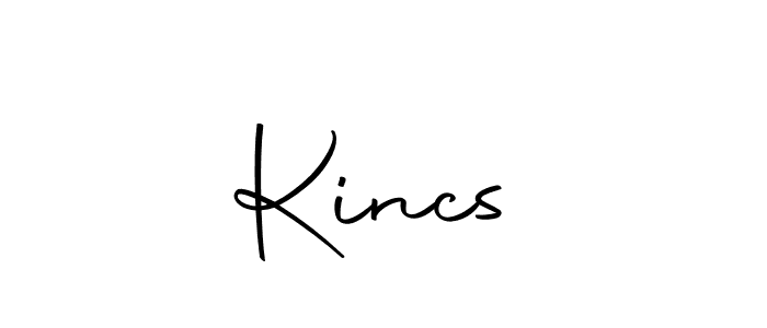 Create a beautiful signature design for name Kincső. With this signature (Autography-DOLnW) fonts, you can make a handwritten signature for free. Kincső signature style 10 images and pictures png