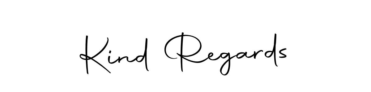 How to make Kind Regards name signature. Use Autography-DOLnW style for creating short signs online. This is the latest handwritten sign. Kind Regards signature style 10 images and pictures png