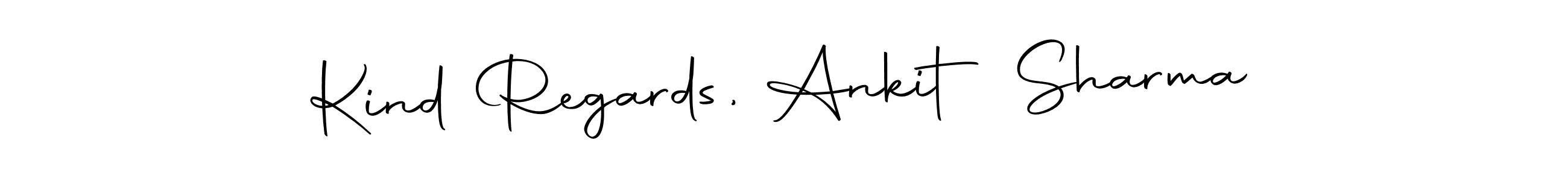 Make a beautiful signature design for name Kind Regards, Ankit Sharma. With this signature (Autography-DOLnW) style, you can create a handwritten signature for free. Kind Regards, Ankit Sharma signature style 10 images and pictures png