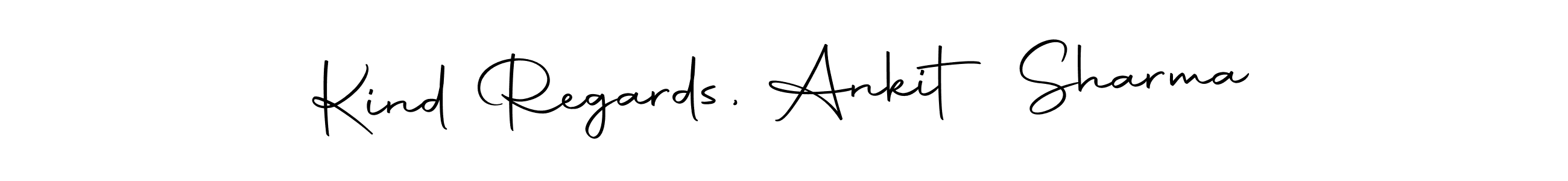 This is the best signature style for the Kind Regards, Ankit Sharma name. Also you like these signature font (Autography-DOLnW). Mix name signature. Kind Regards, Ankit Sharma signature style 10 images and pictures png