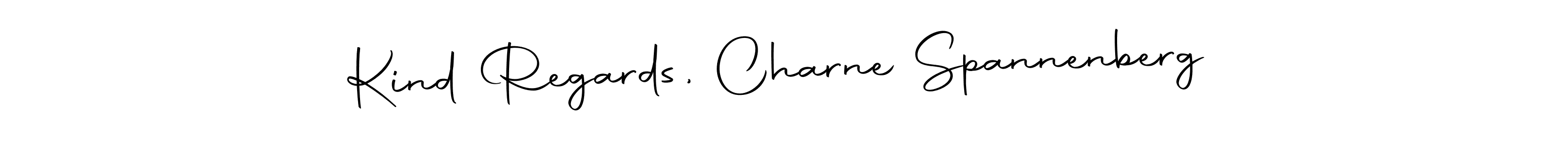 Kind Regards, Charne Spannenberg stylish signature style. Best Handwritten Sign (Autography-DOLnW) for my name. Handwritten Signature Collection Ideas for my name Kind Regards, Charne Spannenberg. Kind Regards, Charne Spannenberg signature style 10 images and pictures png