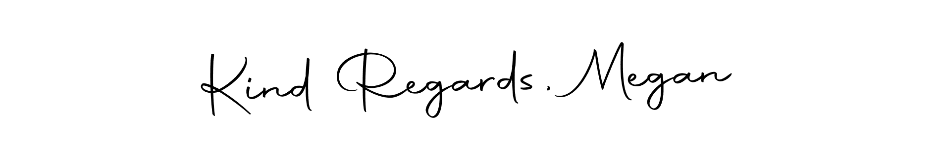 How to Draw Kind Regards, Megan signature style? Autography-DOLnW is a latest design signature styles for name Kind Regards, Megan. Kind Regards, Megan signature style 10 images and pictures png