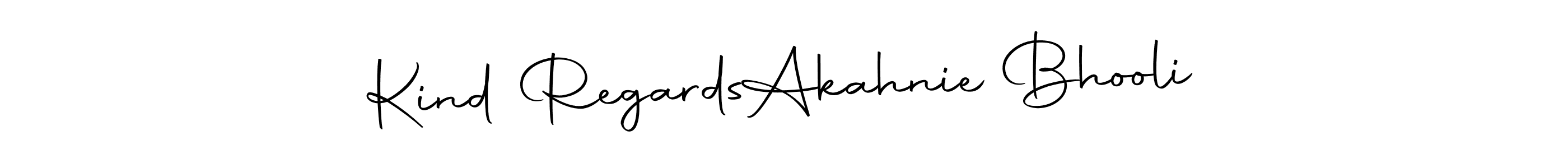 How to make Kind Regards  Akahnie Bhooli signature? Autography-DOLnW is a professional autograph style. Create handwritten signature for Kind Regards  Akahnie Bhooli name. Kind Regards  Akahnie Bhooli signature style 10 images and pictures png