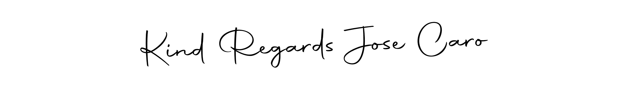 Make a beautiful signature design for name Kind Regards Jose Caro. With this signature (Autography-DOLnW) style, you can create a handwritten signature for free. Kind Regards Jose Caro signature style 10 images and pictures png