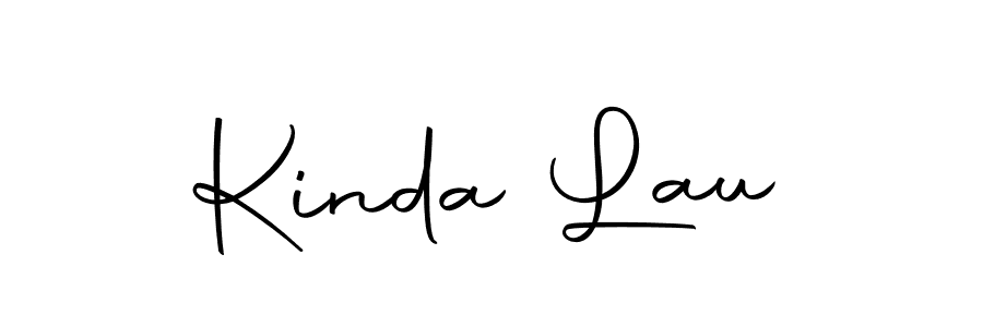 Create a beautiful signature design for name Kinda Lau. With this signature (Autography-DOLnW) fonts, you can make a handwritten signature for free. Kinda Lau signature style 10 images and pictures png