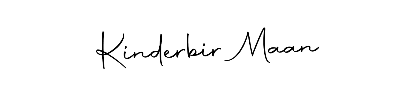 How to make Kinderbir Maan name signature. Use Autography-DOLnW style for creating short signs online. This is the latest handwritten sign. Kinderbir Maan signature style 10 images and pictures png