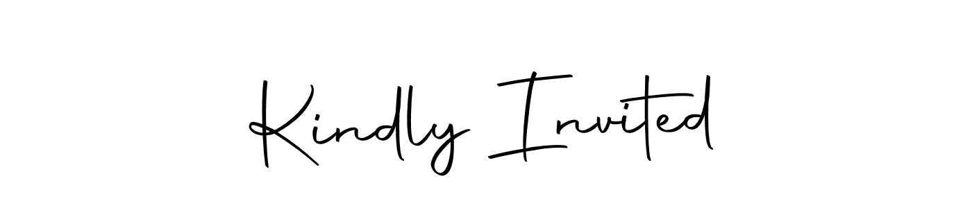 This is the best signature style for the Kindly Invited name. Also you like these signature font (Autography-DOLnW). Mix name signature. Kindly Invited signature style 10 images and pictures png