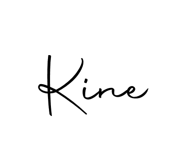 Design your own signature with our free online signature maker. With this signature software, you can create a handwritten (Autography-DOLnW) signature for name Kine. Kine signature style 10 images and pictures png