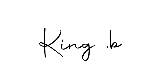 Make a beautiful signature design for name King .b. With this signature (Autography-DOLnW) style, you can create a handwritten signature for free. King .b signature style 10 images and pictures png