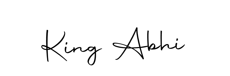 Make a beautiful signature design for name King Abhi. With this signature (Autography-DOLnW) style, you can create a handwritten signature for free. King Abhi signature style 10 images and pictures png