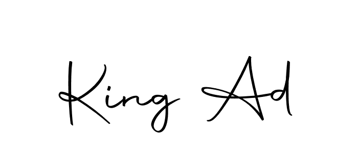 The best way (Autography-DOLnW) to make a short signature is to pick only two or three words in your name. The name King Ad include a total of six letters. For converting this name. King Ad signature style 10 images and pictures png