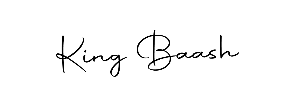 Design your own signature with our free online signature maker. With this signature software, you can create a handwritten (Autography-DOLnW) signature for name King Baash. King Baash signature style 10 images and pictures png