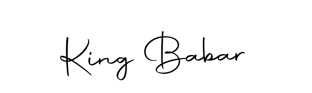 The best way (Autography-DOLnW) to make a short signature is to pick only two or three words in your name. The name King Babar include a total of six letters. For converting this name. King Babar signature style 10 images and pictures png