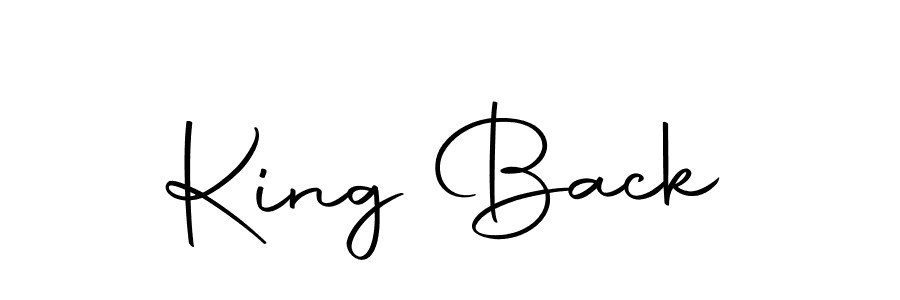 Design your own signature with our free online signature maker. With this signature software, you can create a handwritten (Autography-DOLnW) signature for name King Back. King Back signature style 10 images and pictures png